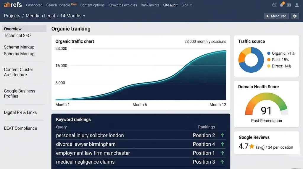 Meridian Legal - Technical SEO & Organic Lead Generation — Multi-Location Law Firm